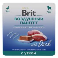 Брит премиум Воздушный паштет для собак мини пород, Утка 100г